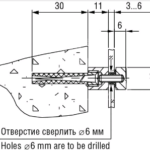 Держатель 5.16.01 D=12 мм, L=10 мм, S=3-6 мм, никель, Lincos