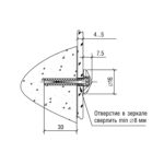 Держатель 5.01 Д, черный глянец, Lincos