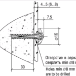 Держатель 5.01 Д D=16мм, черный глянец, Lincos