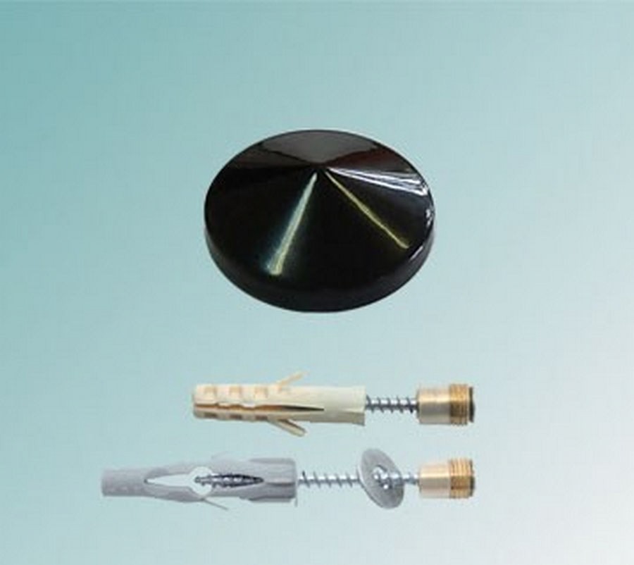Держатель 5.01 Д D=16мм, S=6-8мм, черный глянец, Lincos