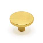 Ручка-кнопка COMO BIG, 0168041Z28, матовое золото, D41 мм, Viefe