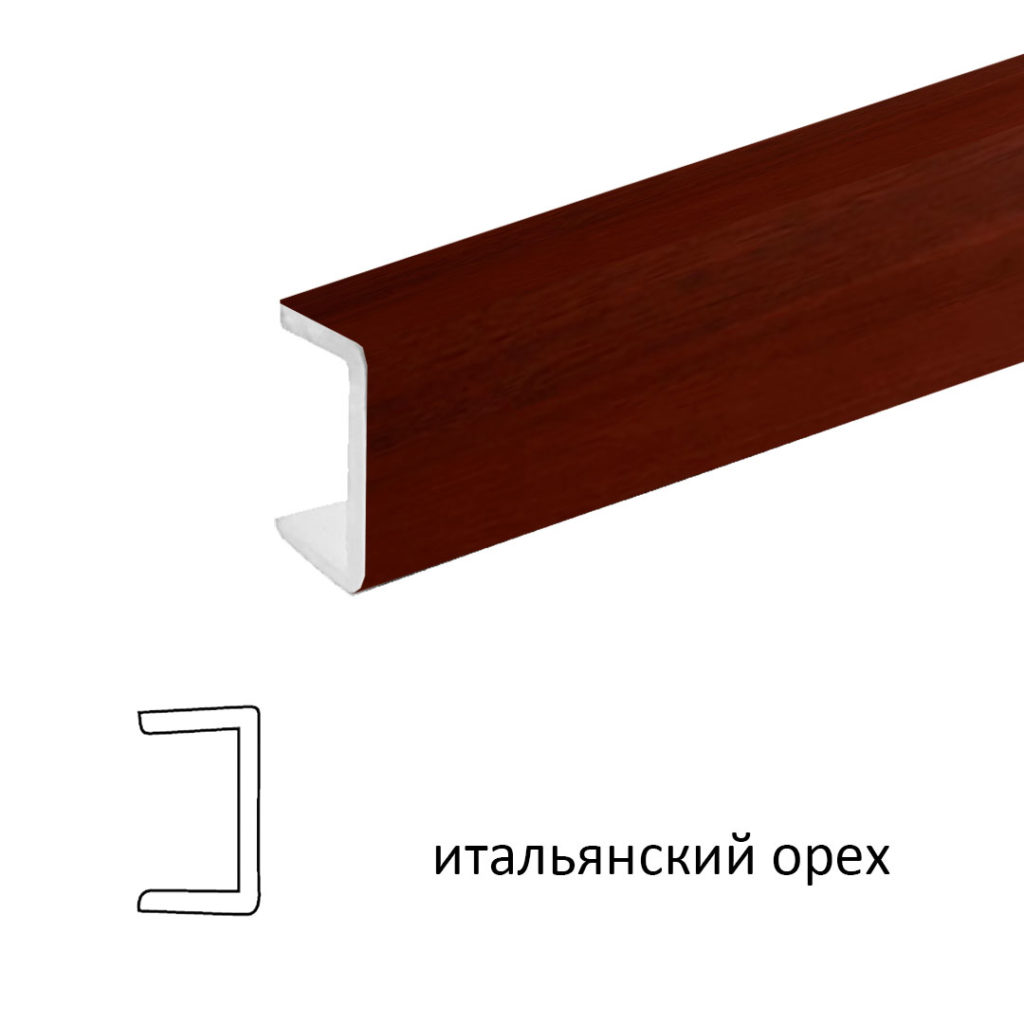 Торцевая заглушка (итальянский орех) 1м
