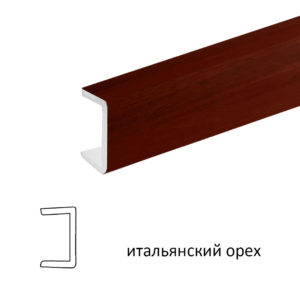 Торцевая заглушка (итальянский орех), 1м.