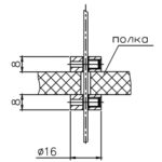 Зажим ТС 3.02.01, никель, Lincos
