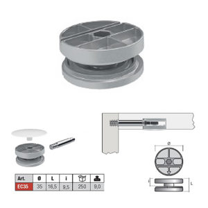 Эксцентрик для плит Ø35X16,5 I / 9,5, Permo