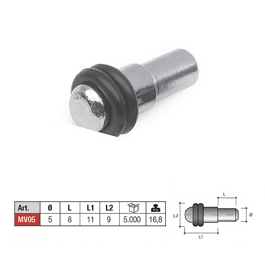 Полкодержатель для стекла MV05, Permo