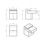 Ручка GL6608/1-A0 Puzzle, алюминий/матовый хром, Gamet