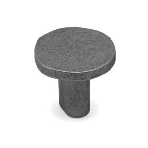 Ручка-кнопка Stone, матовое олово, D30, Metakor