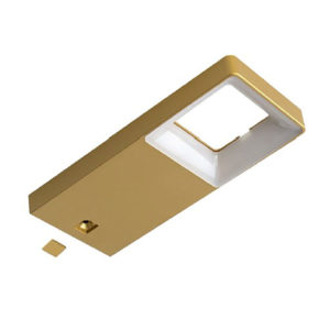 Светильник Quad 2, золото, теплое свечение, 160*70*15, 12V, 3 W, 130 lm, IP20, Furnika