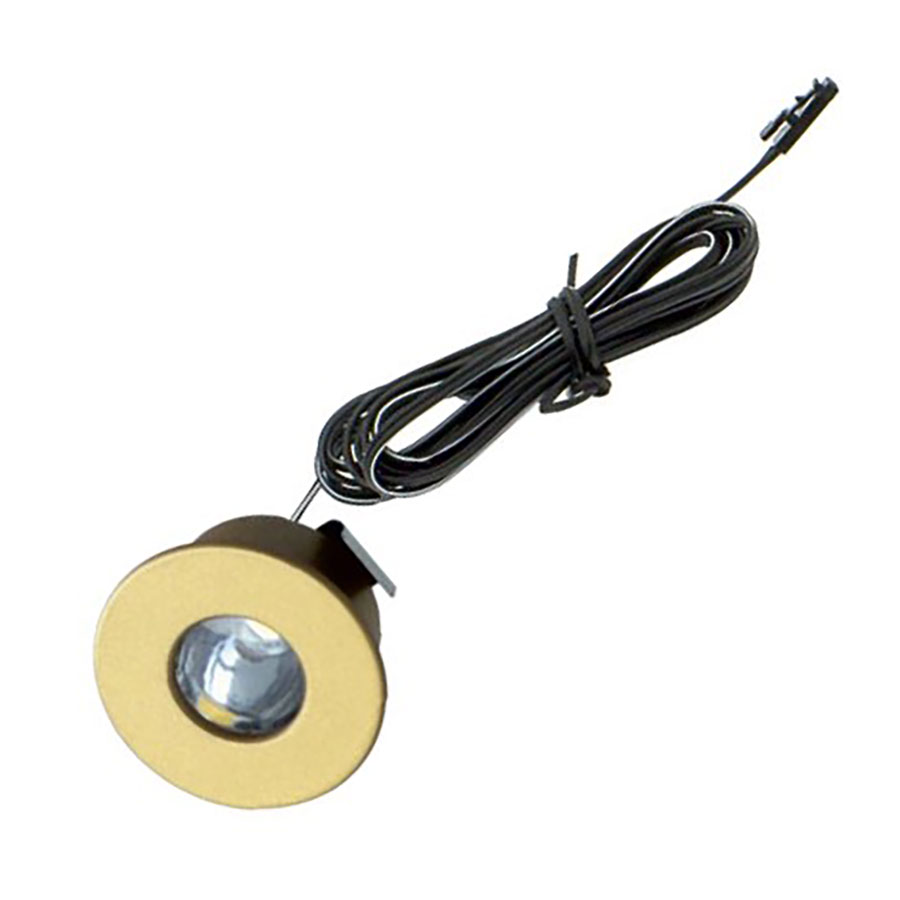 Светильник BIG Point, золото, натуральное свечение, d35.8, 12V, 0,6 W, 40 lm, Furnika
