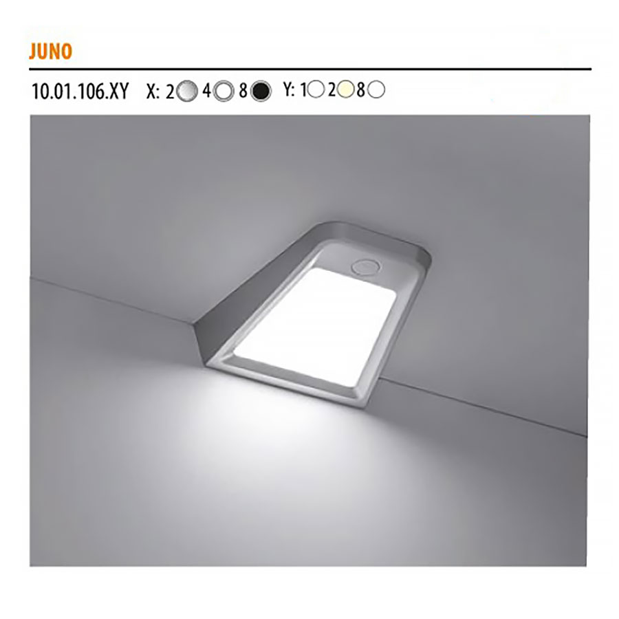 Светильник Juno металлик, натуральное свечение, 123*118,4, 12V, 2 W, 170 lm, IP20, Furnika