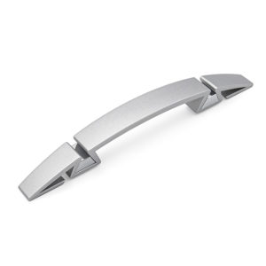 Ручка-скоба 0046BV06CL, 128 мм, алюминий, Poliplast