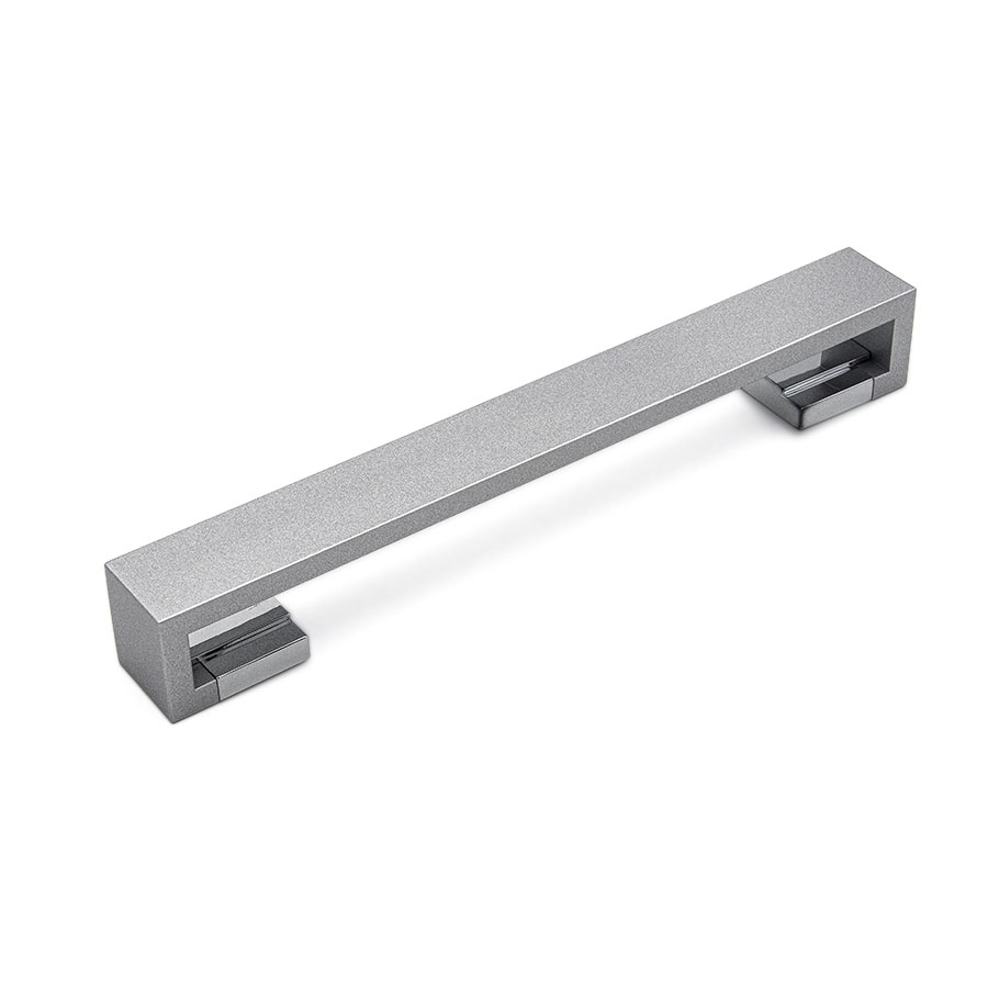 Ручка-скоба 0037BV06CL, 160мм, алюминий/хром, Poliplast