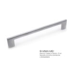 Ручка-скоба Cubic 11.3474.36 матовый хром, 192, Metakor