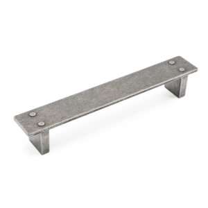Ручка-скоба Bench, глянцевое олово, 128, Metakor