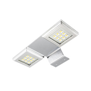 Светильник LED 21116, 5050LED-2*9шт, 12В, 3,2 Вт (6000К), хром, кабель 1,5м с коннектором