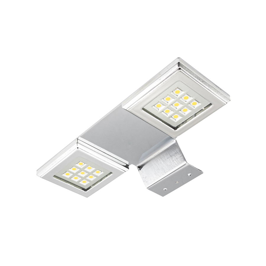 Светильник LED 21116, 5050LED-2*9шт, 12В, 3,2 Вт (6000К), хром, кабель 1,5м с коннектором