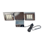 Светильник LED 21116, 5050LED-2*9шт, 12В, 3,2 Вт (6000К), хром, кабель 1,5м с коннектором