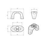 Ручка UR42-G35/32 Divino, Античная бронза, Gamet