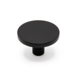 Ручка-кнопка COMO BIG, 0168041ZM2, матовый черный, D41 мм, Viefe