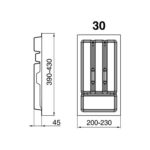 Лоток для столовых приборов UNI, 300, глубина 450 мм, белый, Rejs