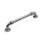 Ручка-скоба Mezzo B2.130186.58 глянцевое олово, 160, Metakor