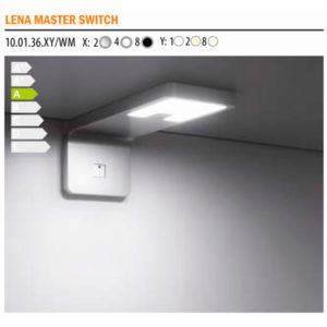 Светильник Lena master switch металлик, натуральное свечение, 160 * 60 * 60, 12V, 4,2 W, 145 lm, IP20, Furnika