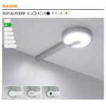 Светильник Ovo DYM movement металлик, натуральное свечение, d 77, 210 * 77 * 22, 12V, 2.1 W, 150 lm, IP20, Furnika