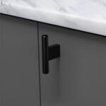 Ручка-кнопка GRAF2, 0430060L30, Т-образная, черный, 60x33 мм, Viefe