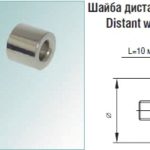 Шайба дистанционная 11.01.04 D=12 мм, матированный никель, Lincos