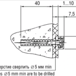Держатель 5.36.01, D=16 мм, никель, Lincos