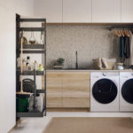 Стеллаж HOUSE MASTER H-1700 L-500 правый полного выдвижения металл лак графит, Rejs