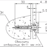 Держатель 5.05.02 М D=22 мм, золото, Lincos