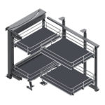 Волшебный угол MAXIMA SILVA Corner Front 900, левый, с доводчиком, хром/графит, Rejs