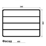 Поддон для посудосушителя, белый, 400, Rejs