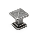 Ручка-кнопка Tower Square 19.4100.58 глянцевое олово 35х35, Metakor