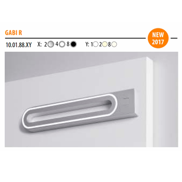 Светильник Gabi R, металлик, натуральное свечение, 230.5*40, 12V, 3 W, 28 lm, IP20, Furnika