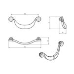Ручка UR19-G5 /128 Sorriso, патинированная бронза, Gamet