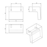 Ручка-кнопка 0603TRAS/GR, 32 мм, серый/прозрачный, Poliplast