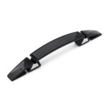 Ручка-скоба 0046BTRA/CL, 128 мм, прозрачный черный, Poliplast