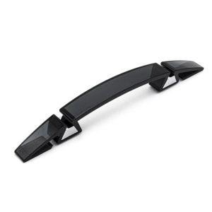 Ручка-скоба 0046BTRA / CL, 128 мм, прозрачный черный, Poliplast