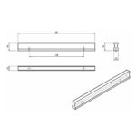 Ручка 0045BVE, 128 мм, золото, Poliplast