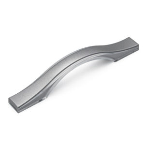 Ручка-скоба 0398COVE, 96 мм, алюминий / прозрачный, Poliplast