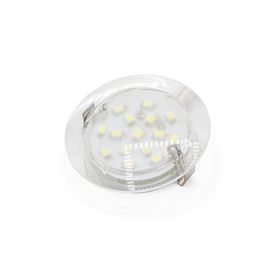 411192 Светильник LED 20761С-15, AC/DC12V, 6500K, 1.2W, IP44, прозрачный, 50,5х18