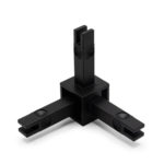 Узловое соединение Cadro 3-стороннее 3D, арт. 82795.0033, черный матовый, Confurn