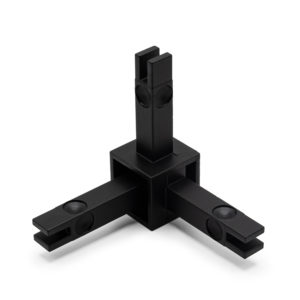 Узловое соединение Cadro 3-стороннее 3D, черный матовый, Confurn