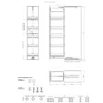 Направляющие Полного Выдвижения с доводчиком для Cargo Midi/Maxi, REJS, нагрузка до 100кг (коды Б0140-157, Б0220-231) цвет серый, Rejs