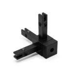 Узловое соединение Cadro с регулируемой опорой, 3-стороннее 3D, арт. 82948.0033, черный матовый, Confurn
