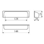 Ручка UP11-L1/128, Shell,структурный графит, Gamet