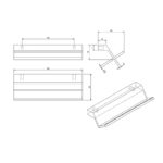 Ручка-скоба Like-It C6.100084.91, анодированный матовый черный, 64/84, Metakor
